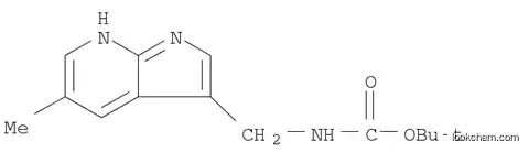 Molecular Structure of 1198107-00-4 (tert-Butyl (5-methyl-1H-pyrrolo[2,3-b]pyridin-3-yl)methylcarbamate)